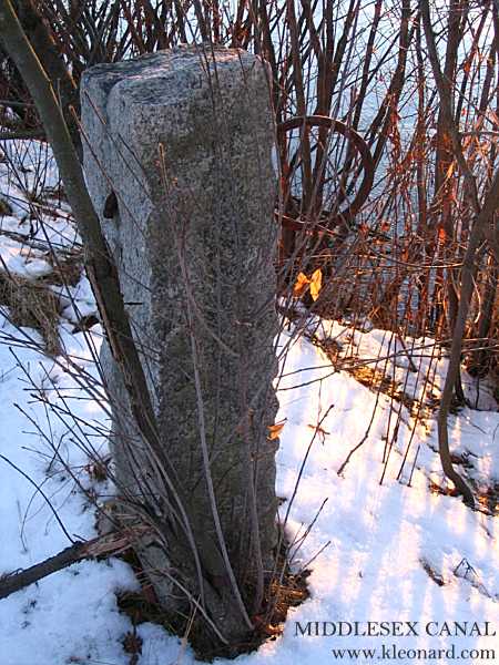 Anchor ring, Middlesex Canal, Woburn, Massachusetts