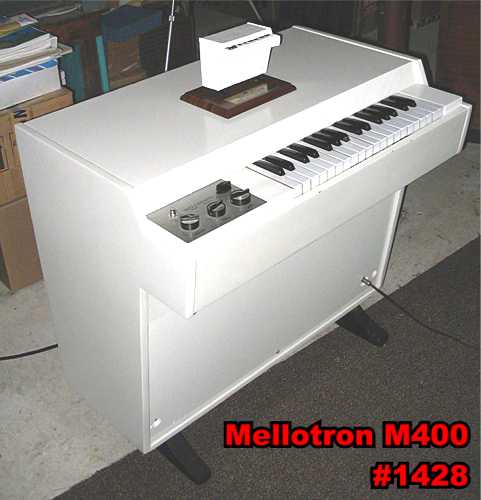 Mellotron M400 #1428 with Bill Eberline model atop