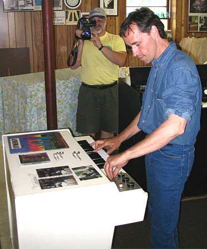 Mellotron Demonstrator Pierre Veilleux with Larry Fast's M400